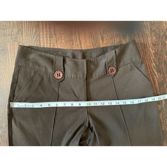 Vintage y2k low rise Brown Preppy Trousers Size 9 - Picture 12 of 12